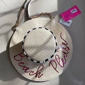 Betsy Johnson Beach Hat Bag